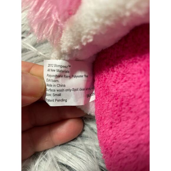 Stompeez bunny toddler girls slippers size small as seen on TV - Picture 4 of 7